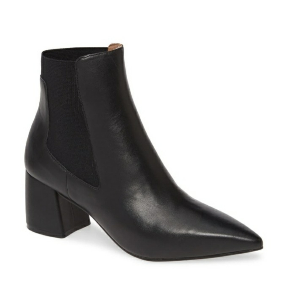 NIB Linea Paolo Sienna Black Leather Boots sz 10